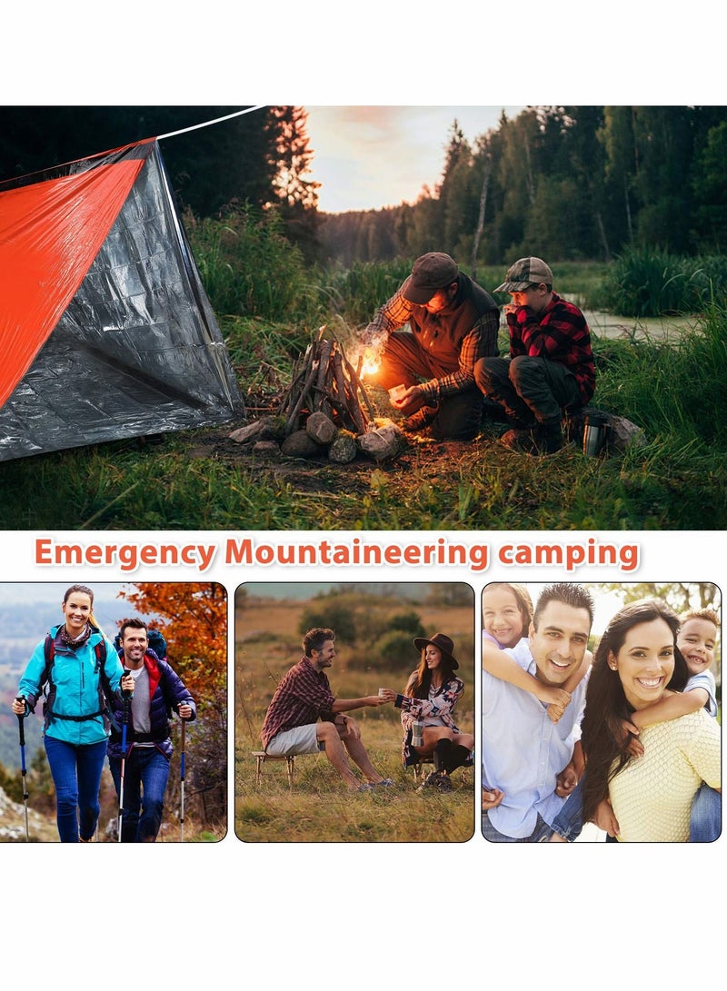 Excefore Emergency Tent, 2 Set Survival Emergency Shelter, 2 Person, Resistant and Ultra Lightweight Life Tent - Image 3