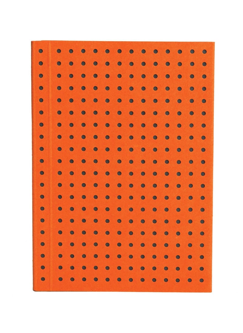 Paper-Oh Circulo Orange on Grey A7 Unlined No Closure 128 Pages 100gsm Notebook - Image 1