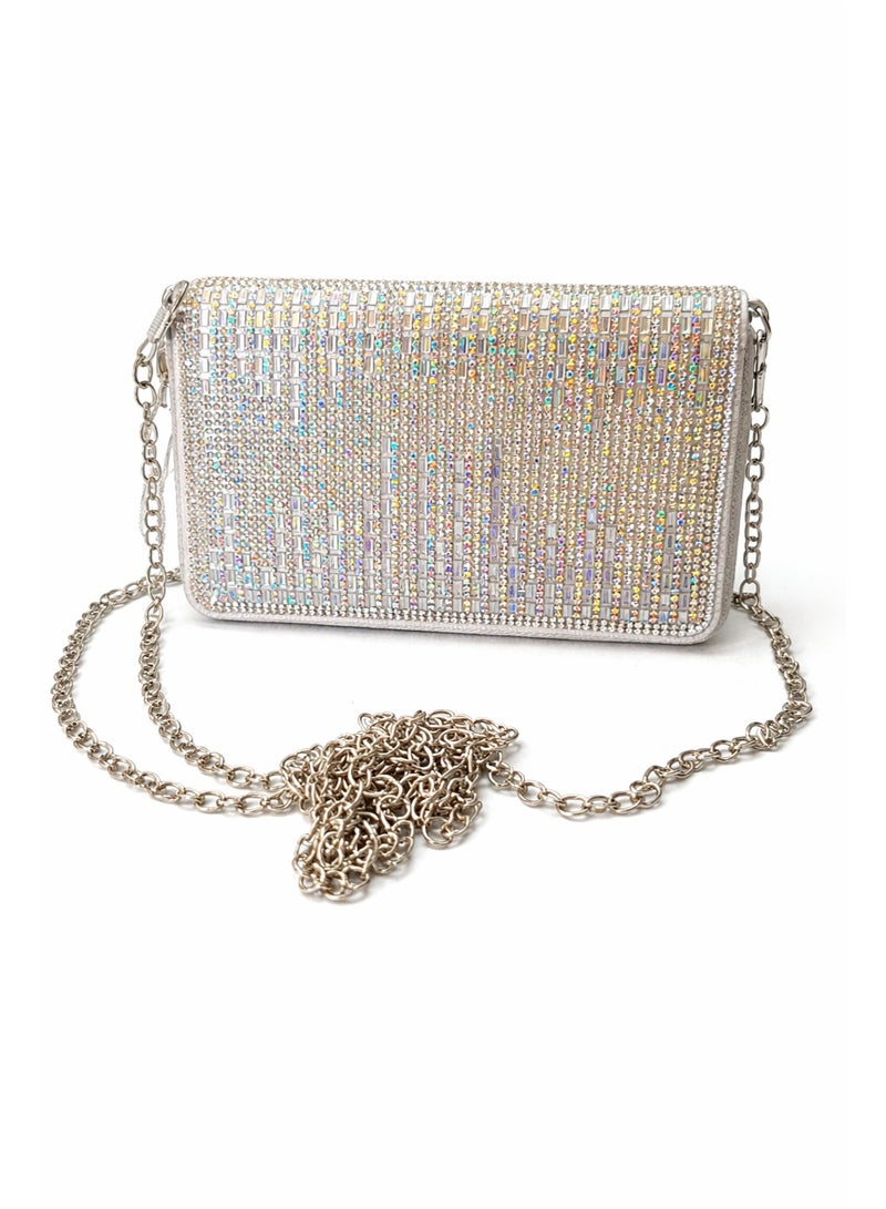 Women’s Small Clutch Wallet with Zipper – Elegant Hand & Shoulder Evening Bag for Special Occasions - Image 1