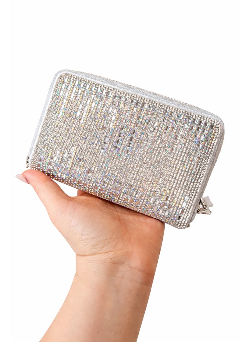 Women’s Small Clutch Wallet with Zipper – Elegant Hand & Shoulder Evening Bag for Special Occasions - Image 2