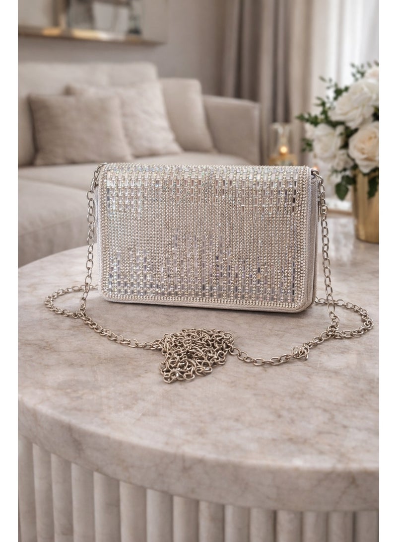 Women’s Small Clutch Wallet with Zipper – Elegant Hand & Shoulder Evening Bag for Special Occasions - Image 4