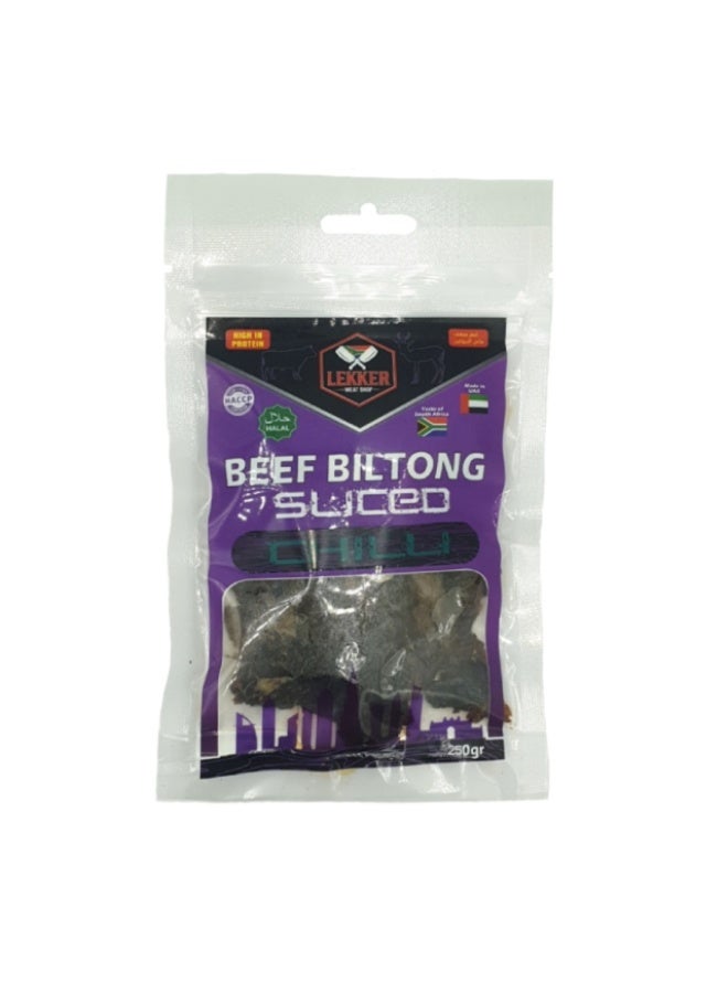 Beef Biltong Sliced, Chilli - 250g, UAE