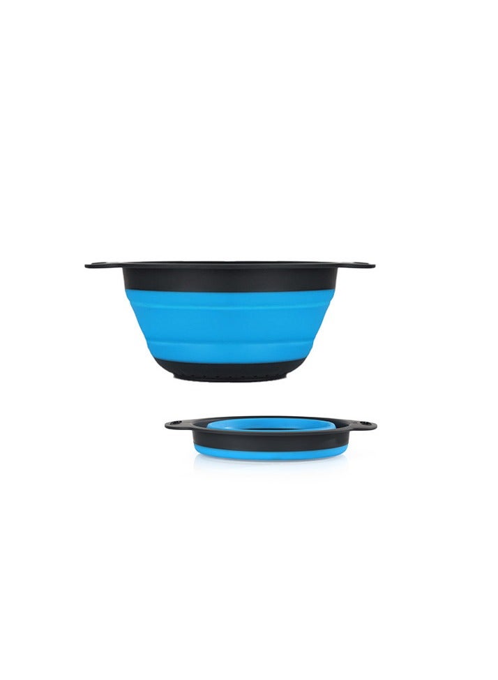 kleez Collapsible Colander & Fruit Basket Set (2 PCS) – Space-Saving Sink Strainer, Ideal for Washing, Draining & Kitchen Storage 