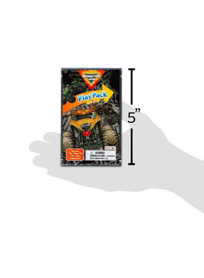 Bendon Monster Jam Mini Party Favors Set For Kids Bundle With 24 Mini Monster Jam Grab N Go Play Packs With Coloring Pages Stickers And More (Monster Jam Birthday Party Supplies) - Image 4
