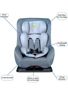 MAAS Car Seat for Children from Birth to 4 Years, Forward-facing and Rear-Facing, with Seat Belt. The Seat is Easy to Remove and Install. It is Soft and Comfortable for Baby to Sit on.  - Image 2