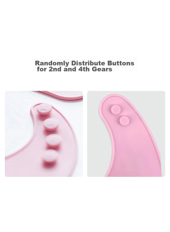 Doctor Ma Dr. Ma, Baby Bib, Silicone Bib, Infant Feeding Bib, Children's Waterproof Cover-up, Pink Rabbit - Image 4