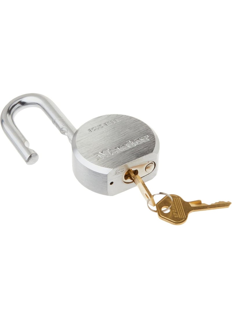 Master Lock Master Lock Padlock, Solid Steel Lock, 2-1/2 in. Wide, 930DPF  - Image 4