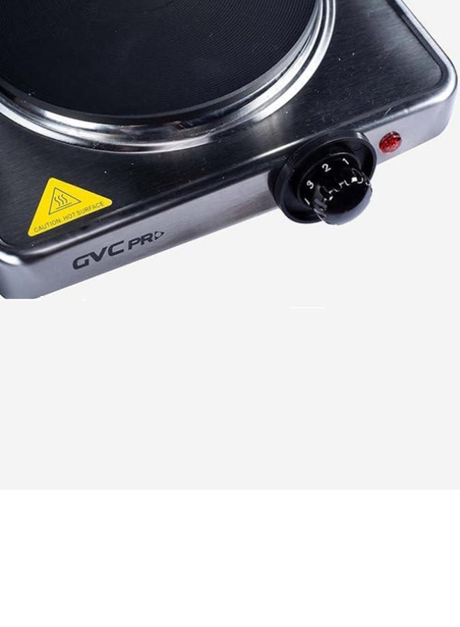 جي في سي برو طبق تسخين كهربائي 1500 واط 1500 W GVCHP-100S أسود/ فضي - Image 2