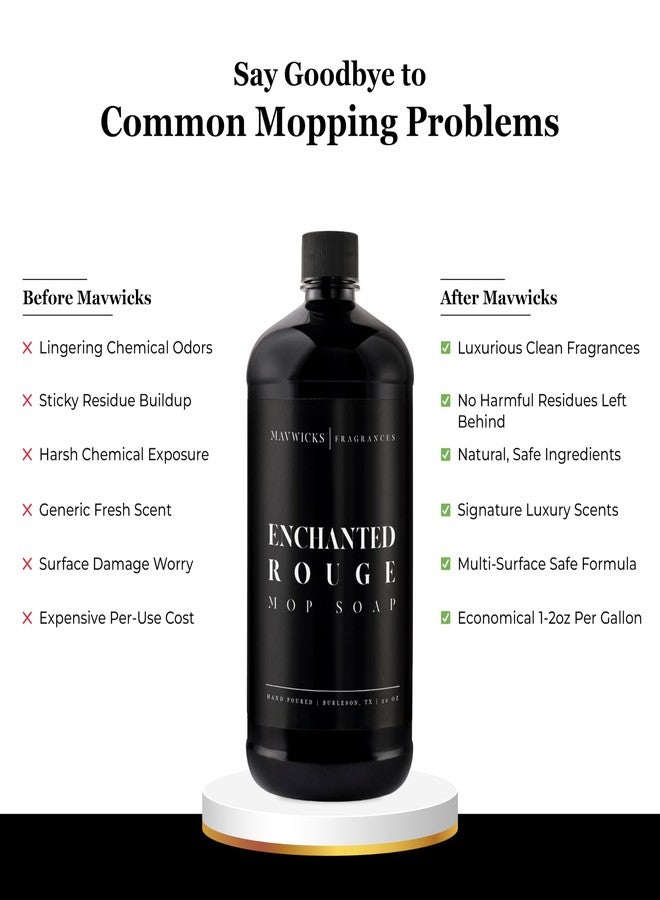 Mavwicks Fragrances - Luxury Mop Soap (Enchanted Rouge) 32 Oz – Enchanted Rouge Scented Floor Cleaner for Mopping – Pet Safe, Best Smelling Mop Detergent for All Surfaces - Image 3