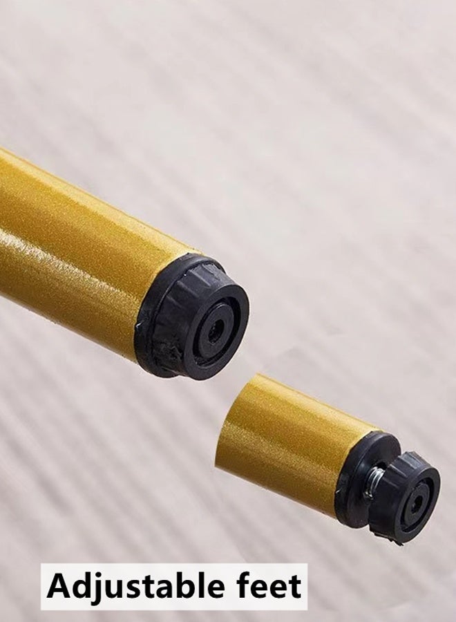 Kutis Metal Sofa Chair  Makeup Chair Dining Chair For Bedroom Living room Polyester Pink 47 x 34 x 66 cm. - Image 5