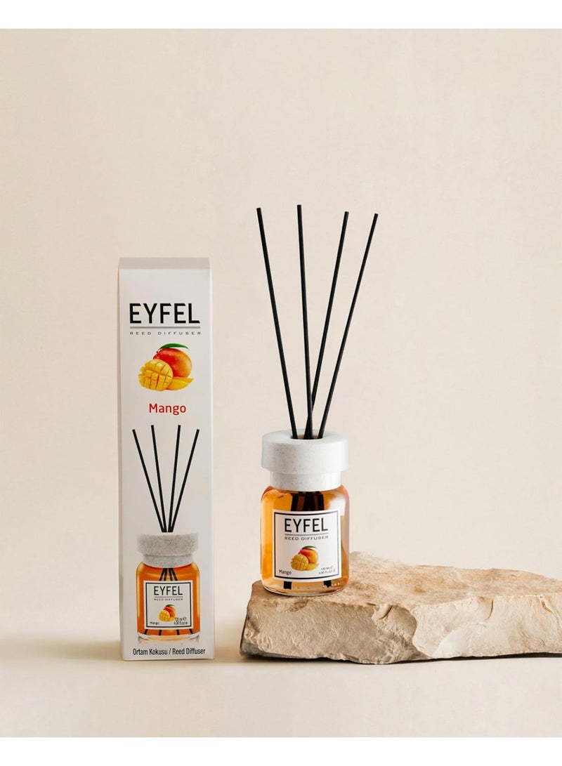 EYFEL EYFEL Mango Reed Diffuser, 120ml | Premium Eau de Parfum Home Fragrance | Sweet & Fruity Aroma for Home & Office - Image 5