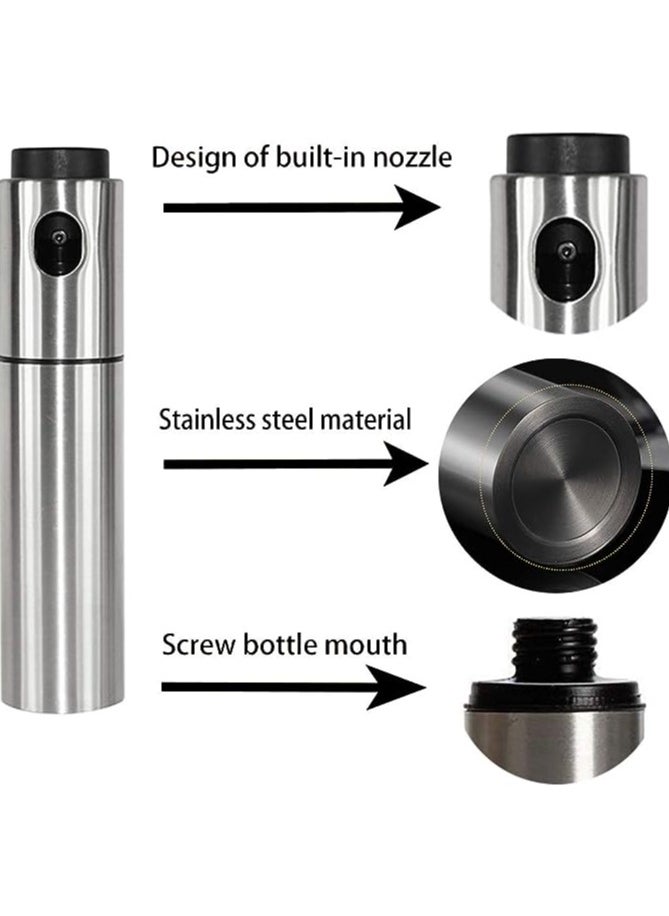 Spaceshoop Stainless Steel Pump Oil Sprayer Silver  - Image 2