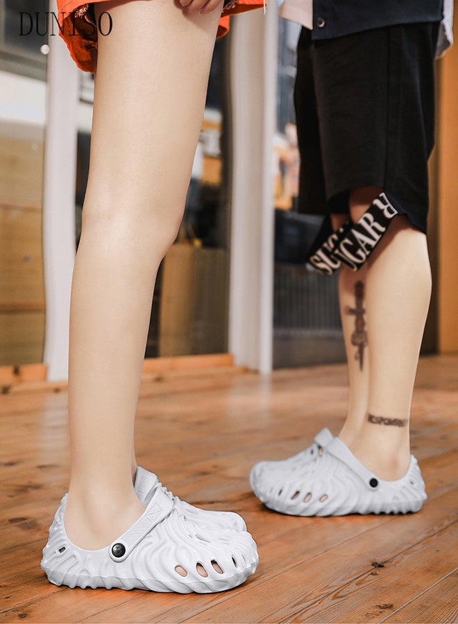 DUNISO Unisex-Adult Classic Clog Sandals for Men and Women Fashion Quick Drying Slide Sandal with Non-slip Soles Thick Sole Casual Water Shoe Beach Slipper Breathable Slip-on Sandal House Flat Slipper for Indoor & Outdoor - Image 4