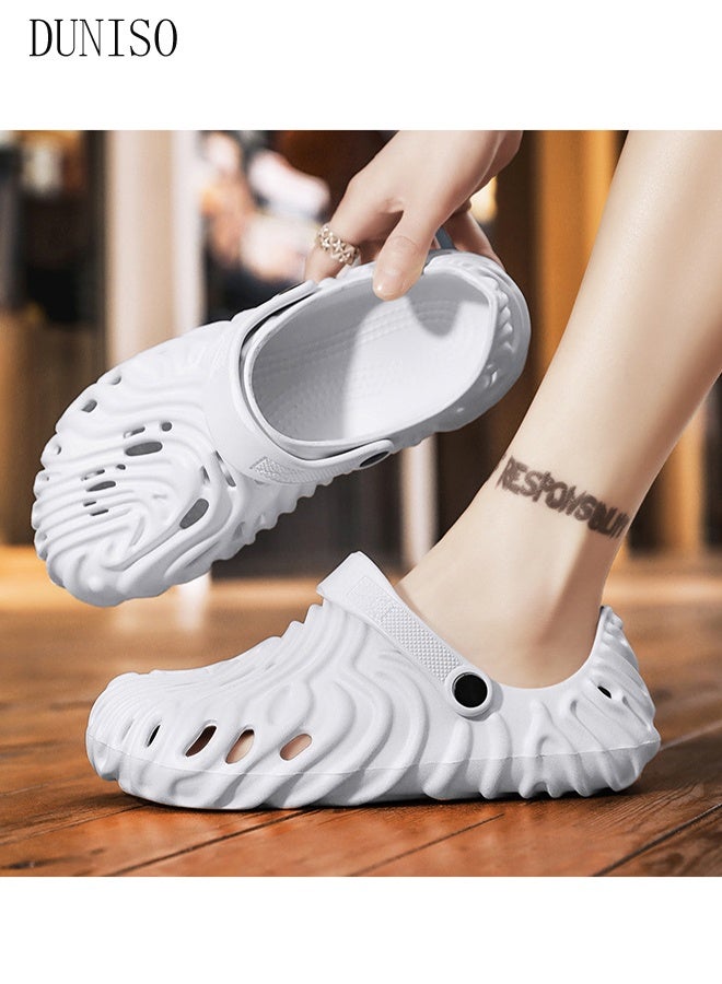 DUNISO Unisex-Adult Classic Clog Sandals for Men and Women Fashion Quick Drying Slide Sandal with Non-slip Soles Thick Sole Casual Water Shoe Beach Slipper Breathable Slip-on Sandal House Flat Slipper for Indoor & Outdoor - Image 5