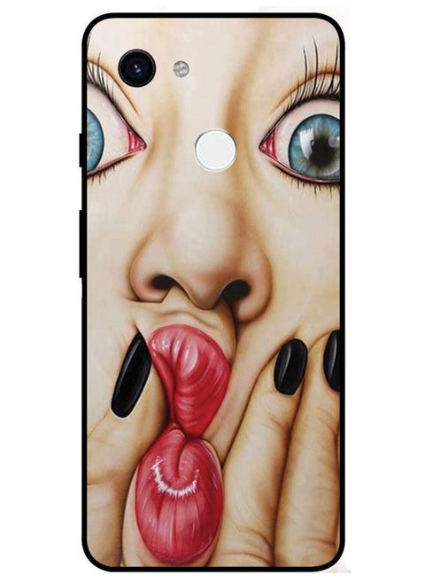 Protective Case Cover For Google Pixel 3A XL Smart Series Printed Protective Case Cover for Google Pixel 3A XL Girl Making Funny Face