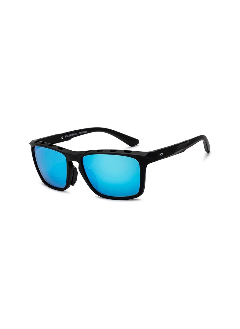 VINCENT CHASE Unisex UV Protection Wayfarer Sunglasses - VC S16185 - Lens Size: 56 Mm