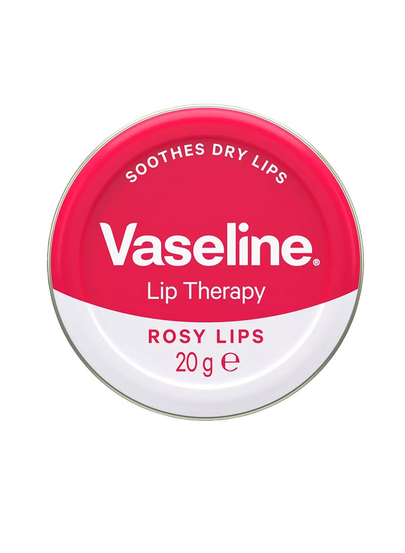 Vaseline Lip Therapy Petroleum Jelly Rosy Lips, Moisturize & Soothes Dry Lips, 20g