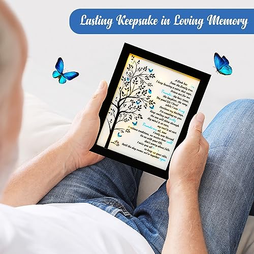 Fabuday Memorial Gifts LED Shadow Box - Sympathy Gift for Loss of Mother Mom Father Dad, Bereavement Gifts Ideas in Memory of Loved One Gifts, Condolences Rememberance Grief Funeral Gifts, Butterfly Tree - Image 3