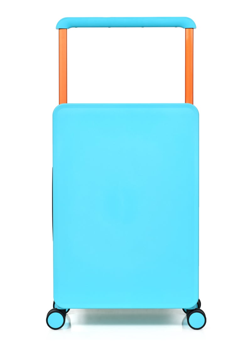 Morano Hard-Side luggage Unisex ABS Lightweight 4 Double Wheeled Suitcase with Built-In TSA type lock (2-Set, Blue) Size 20''+24'''Inches. - Image 4