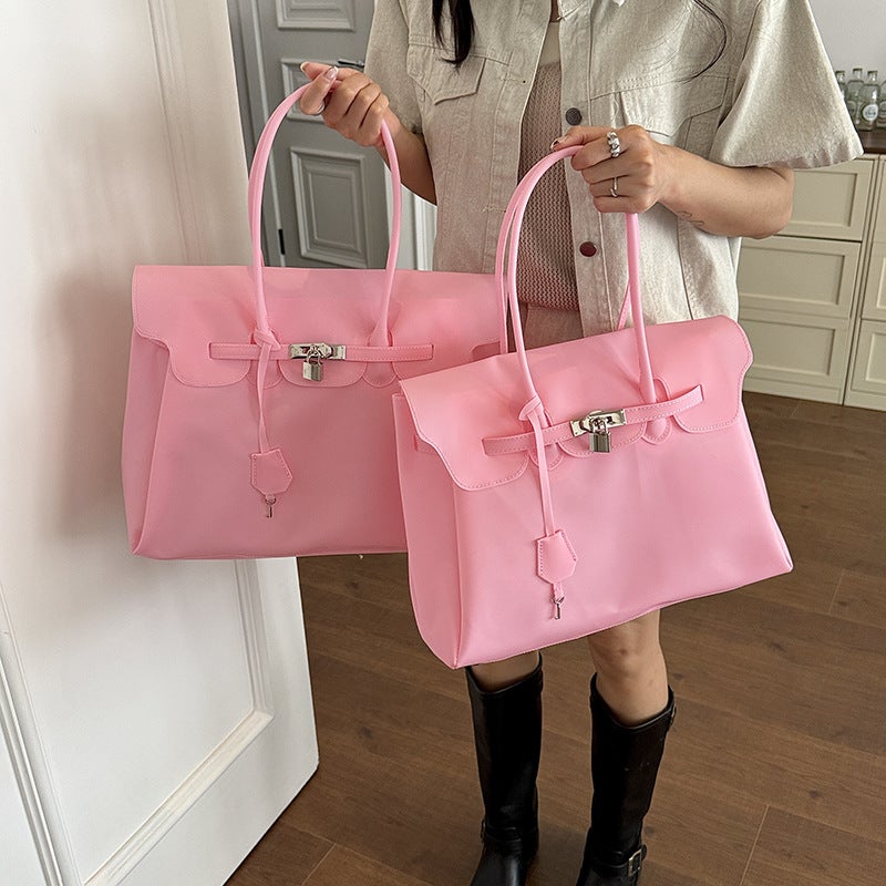 2026 Women Summer Kiikii Style Jelly Bag Tote Handbag Large Capacity Underarm Bag - Image 2