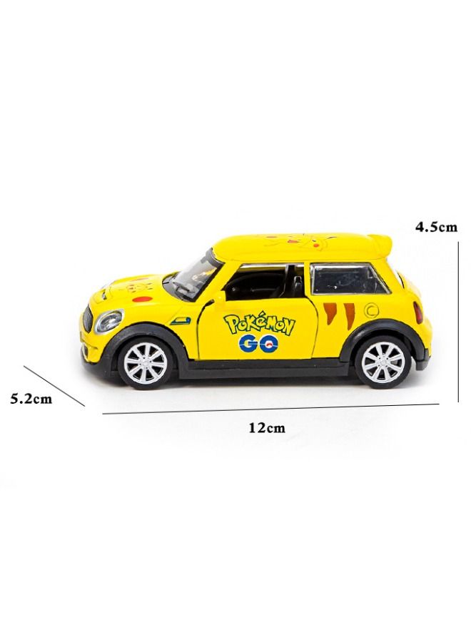 1/32 Alloy Pokemon Car Model, Pokemon Theme Doodle Model Car, Zinc Alloy Pull Back Toy Car, Alloy Collectible Toy for Kids Boy Girl Gift  - Image 2