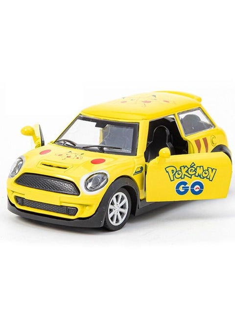 1/32 Alloy Pokemon Car Model, Pokemon Theme Doodle Model Car, Zinc Alloy Pull Back Toy Car, Alloy Collectible Toy for Kids Boy Girl Gift