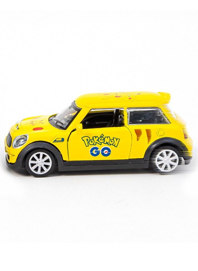 1/32 Alloy Pokemon Car Model, Pokemon Theme Doodle Model Car, Zinc Alloy Pull Back Toy Car, Alloy Collectible Toy for Kids Boy Girl Gift  - Image 4