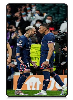 Protective Flip Case For OnePlus Pad Go With Trifold Stand Auto Wake Sleep Shockproof Cover Mbappe and Neymar 2