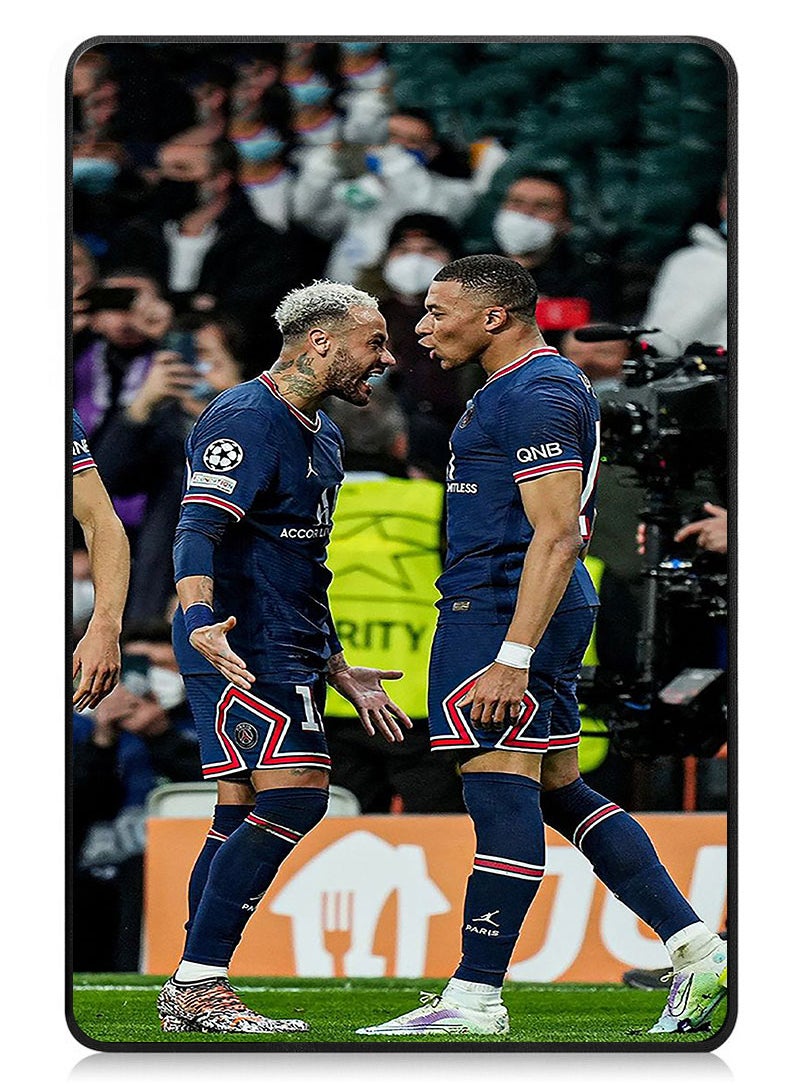 Theodor - Protective Flip Case For OnePlus Pad Go With Trifold Stand Auto Wake Sleep Shockproof Cover Mbappe and Neymar 2 - Image 1