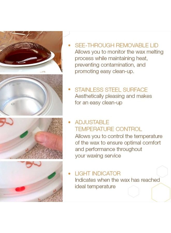 GiGi Multi-Purpose Hair Removal Wax Warmer, Multi-Formula Warmer with Adjustable Temperature Control, 14 oz. - Image 4