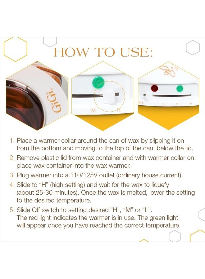GiGi Multi-Purpose Hair Removal Wax Warmer, Multi-Formula Warmer with Adjustable Temperature Control, 14 oz. - Image 5