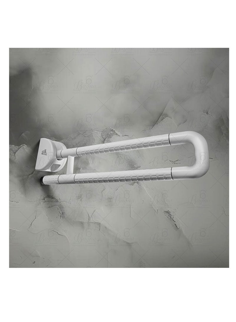 B BAGNO premium quality pvc hydraulic safety bar 90° rotation angle, anti slip grip wall mounted safety bar - Image 2
