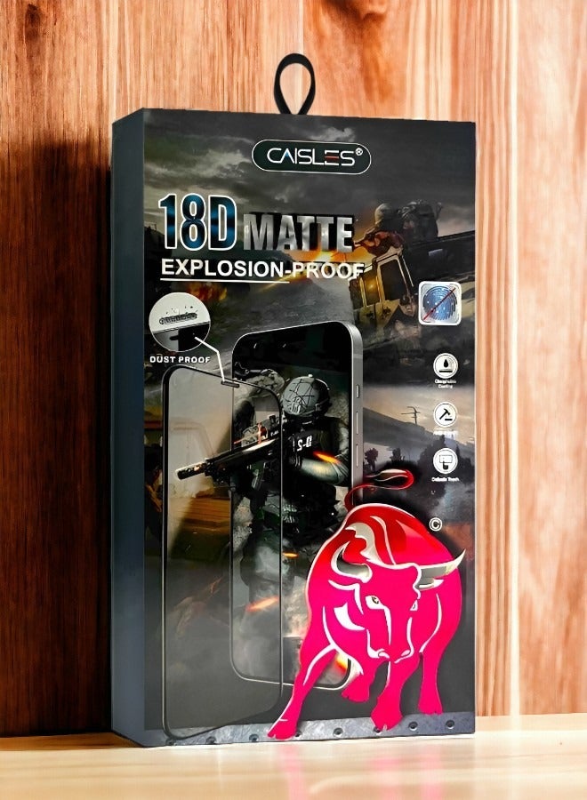 كايسلز واقي شاشة نانو (ضد البصمة) لهاتف ايفون 15 برو ماكس (iPhone 15 Pro Max)  من Caisles حماية كاملة ضد السقوط والخدش - Image 2