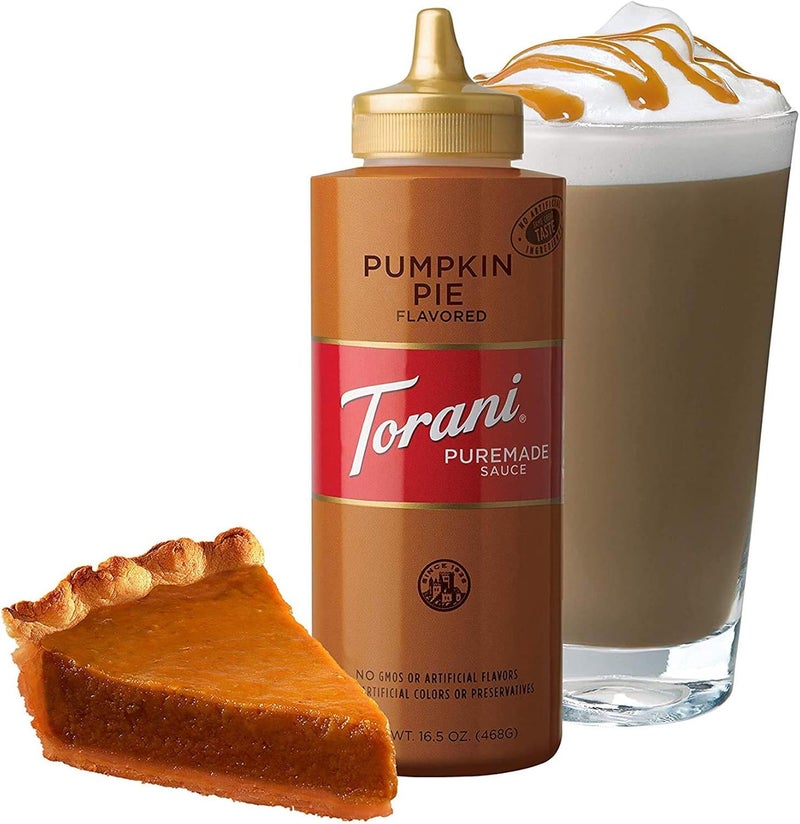 Torani Pumpkin Pie Sauce - 16.5 oz Squeeze Bottle - Image 3