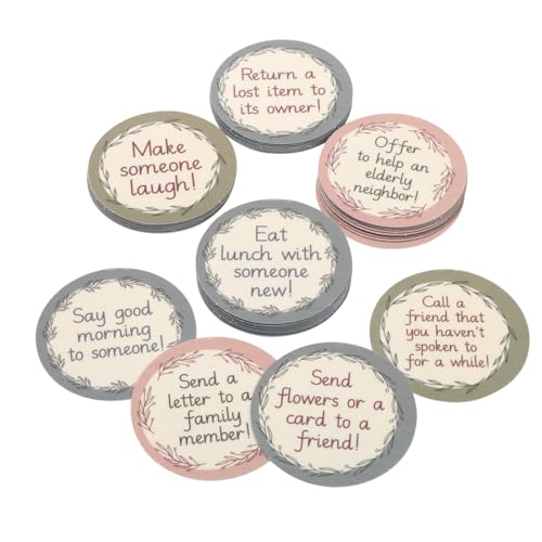 Really Good Stuff Classroom Random Acts of Kindness Chips – Set of 40 – Practice Spreading Kindness & Positivity to Others – Social-Emotional Learning – SEL for The Home and Classroom - Image 1