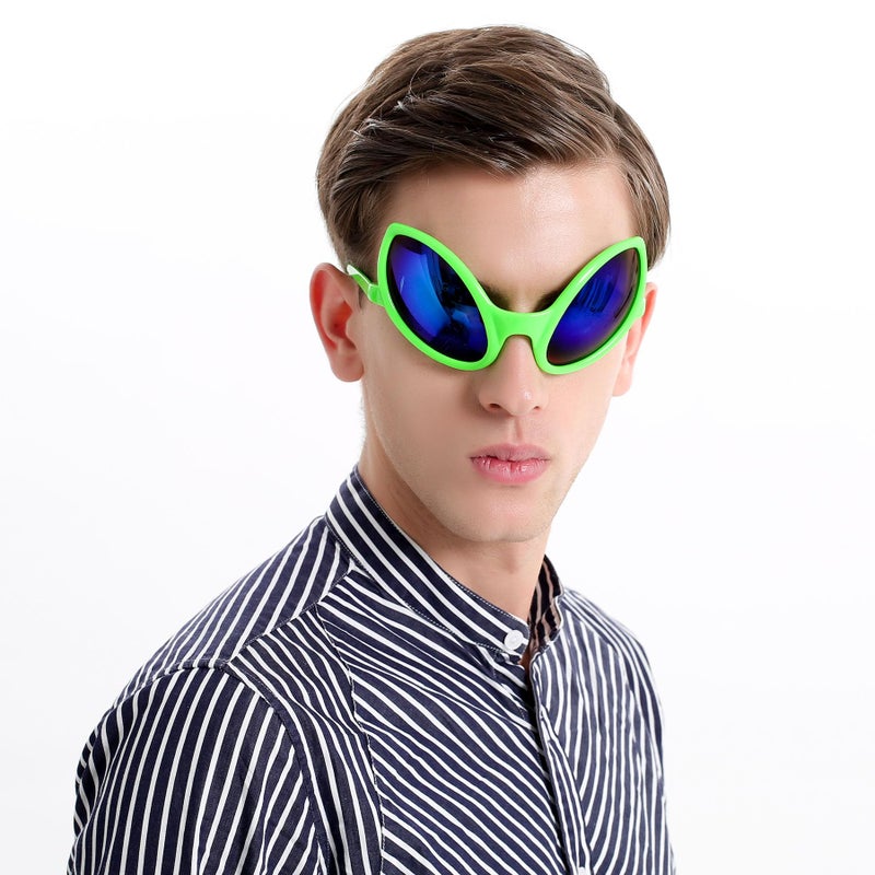 Ocean Line Ocean Line Funny Alien Costume Mask Novelty Glasses Halloween Party Photobooth Props Favors Accessories Party Supplies Decoration Gift Green 
