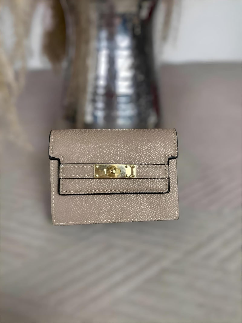 Travel Organizer - Compact women's wallet passport holder made from durable nylon, offering dedicated slots for documents, tickets, and currencies to ensure safe and organized journeys abroad. (brown) - Image 4