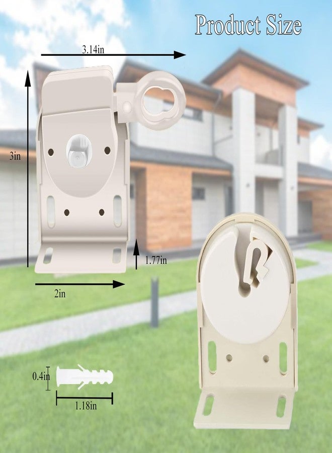 U/D UD Universal Replacement Mounting Bracket for IndoorOutdoor Roller Shade, Roller Blind Accessories (Beige Cordless Bracket) (QSZJ) - Image 2