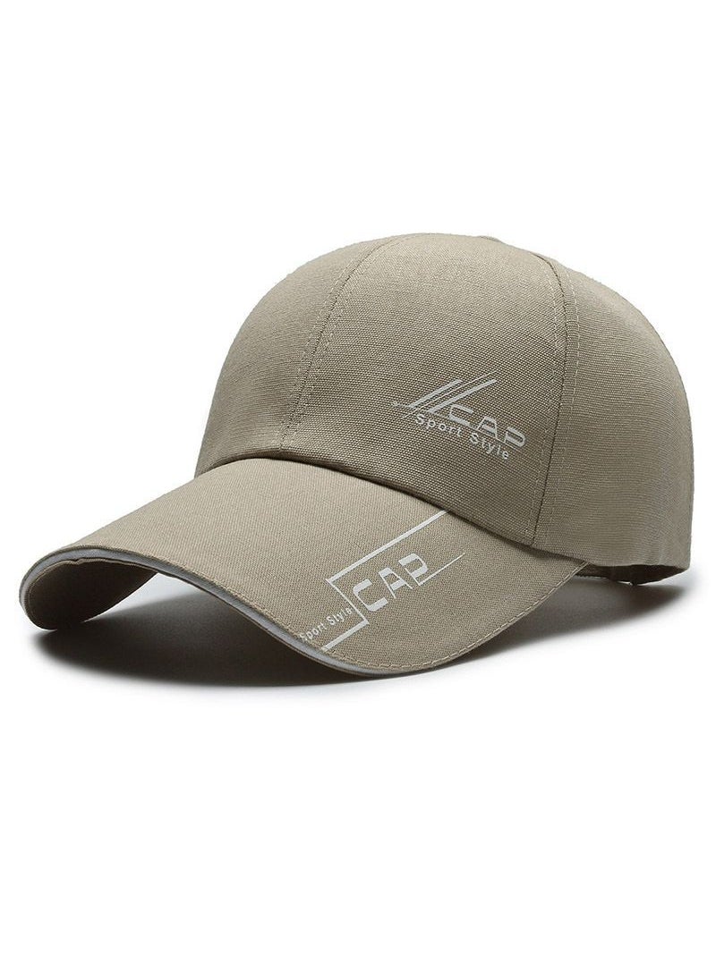 Generic Unisex Baseball Cap Long Brim Sun Protection Red  - Image 2