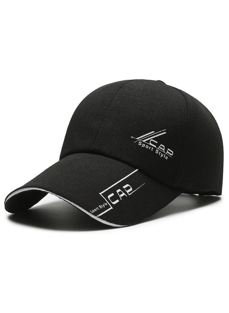 Generic Unisex Baseball Cap Long Brim Sun Protection Red  - Image 4