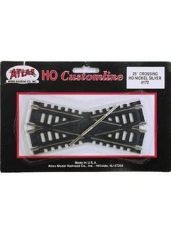 ATLAS Code 100 Nickel Silver 25 Degree Customline Crossing Ho Scale Atlas Trains  - Image 1