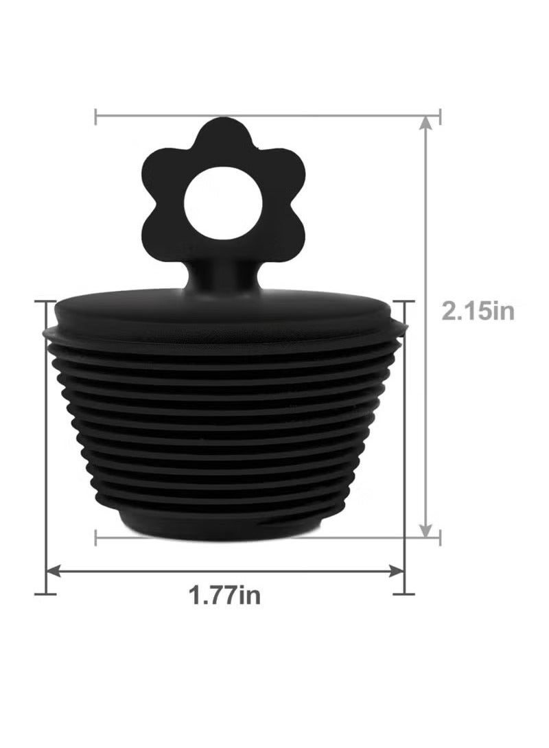 2 حزمة العالمي سيليكون استنزاف سدادة ، حوض الاستحمام سدادة حوض الاستحمام استنزاف سدادة التوصيل للمطبخ حوض الاستحمام بالوعة المصارف - Image 2