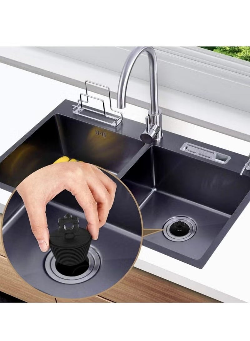 2 حزمة العالمي سيليكون استنزاف سدادة ، حوض الاستحمام سدادة حوض الاستحمام استنزاف سدادة التوصيل للمطبخ حوض الاستحمام بالوعة المصارف - Image 5