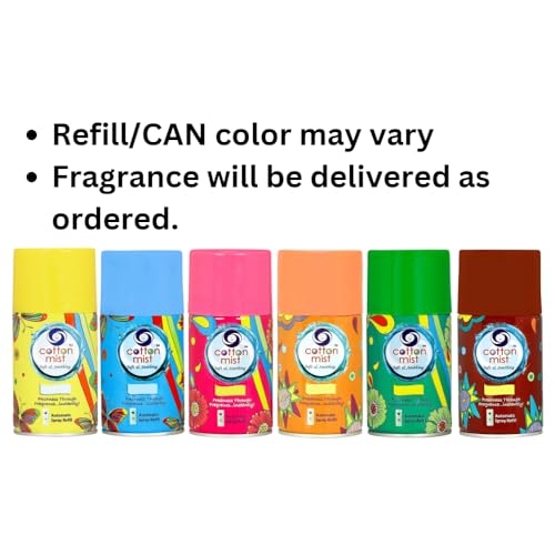 Cotton Mist Air Freshener Refill | Lemon Grass Fragrance | 250ML | 3000 Sprays | Ideal For Homes, Offices, Restaurant, Hotel, Mall, Saloon etc | Fits All Standard Dispensers except 225ML Dispenser - Image 4