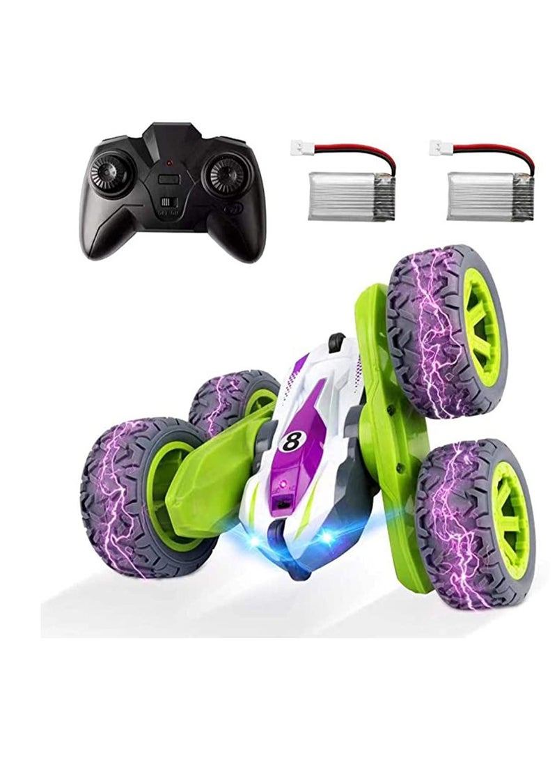 KASTWAVE Remote Control Car, RC Cars Stunt Car Toy Double Sided 360° Rotation with Headlights 2.4 Ghz 4 WD Electric Toy Car Which Can Keep 60 Minutes to Play Best Choice Gift for Kids Boys Girls - Image 1