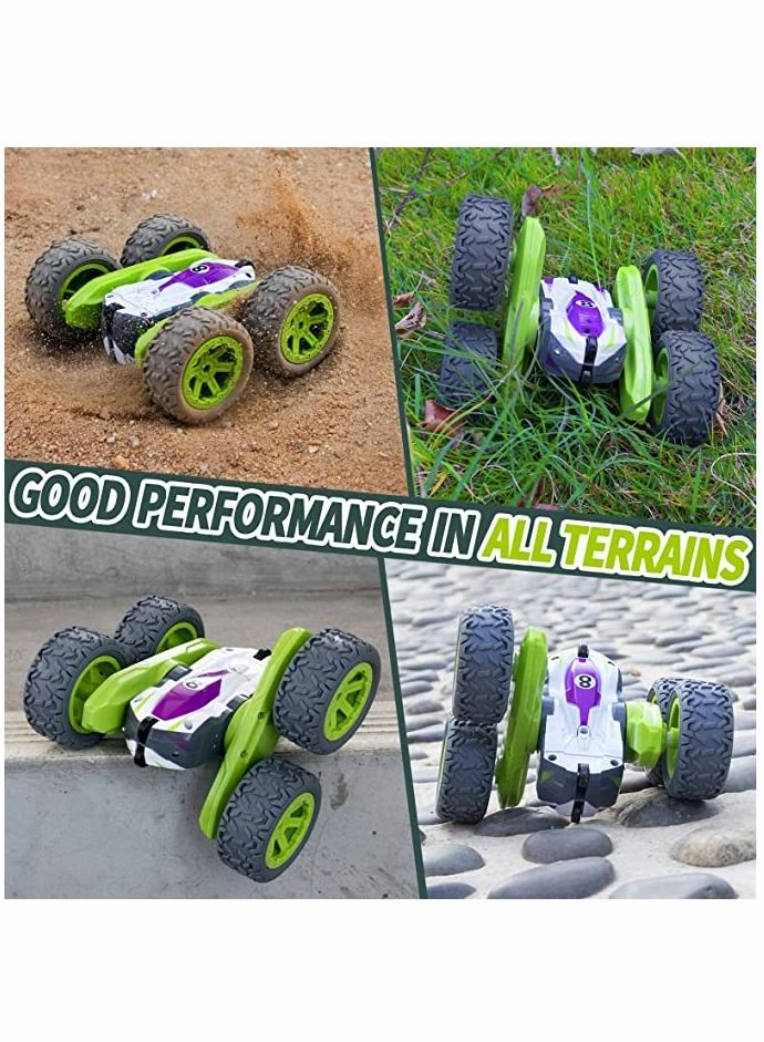 KASTWAVE Remote Control Car, RC Cars Stunt Car Toy Double Sided 360° Rotation with Headlights 2.4 Ghz 4 WD Electric Toy Car Which Can Keep 60 Minutes to Play Best Choice Gift for Kids Boys Girls - Image 4