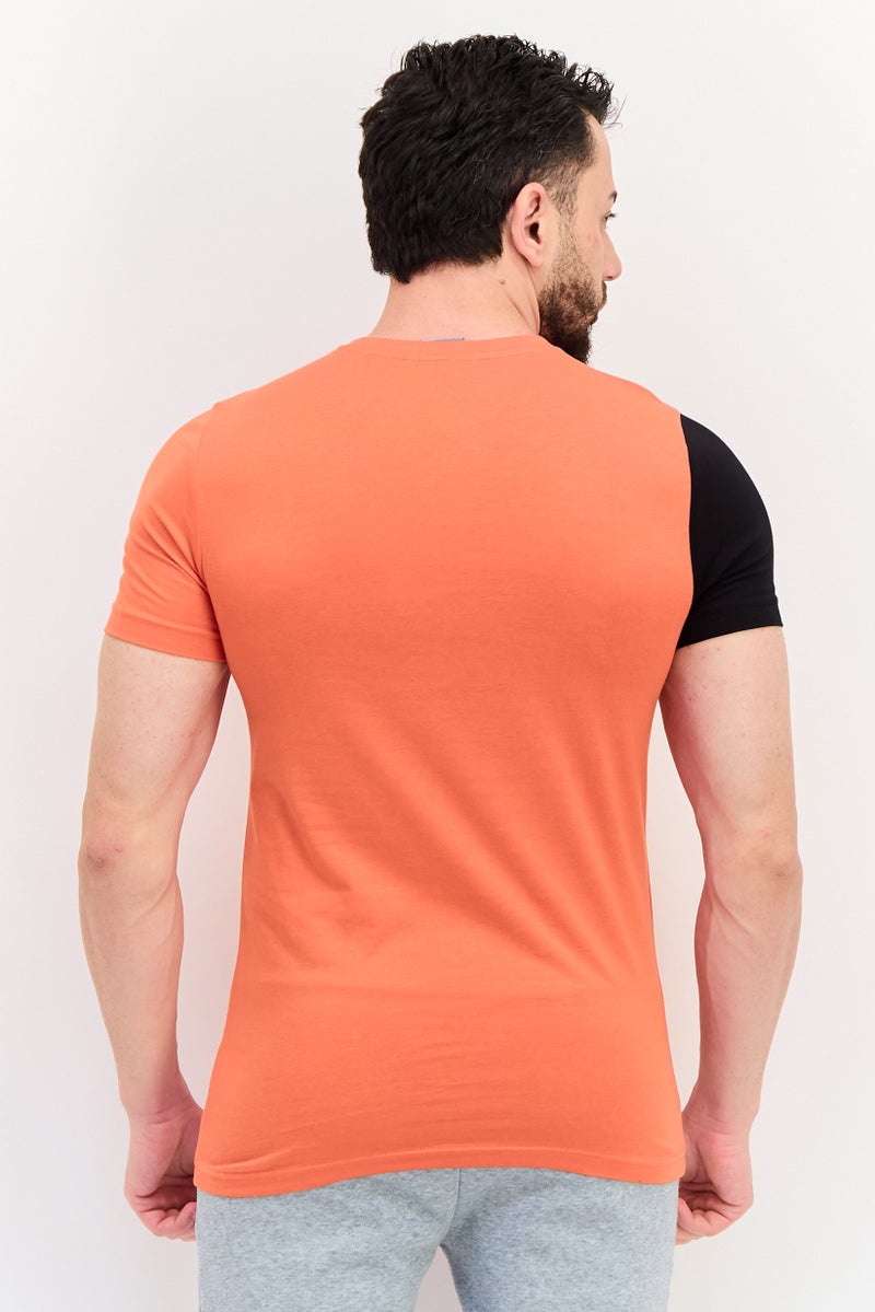 PUMA تي شيرت تدريب قصير الأكمام بتصميم نحيف للرجال من بومة x One8، برتقالي - Image 3