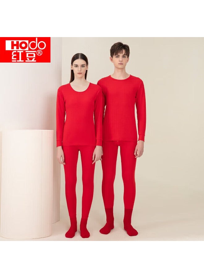 Hongdou Red Cotton Underwear For Men, Autumn Thermal Top And Bottom, Soft Cotton Underwear, Cotton Socks, Wedding Warmth - Image 5