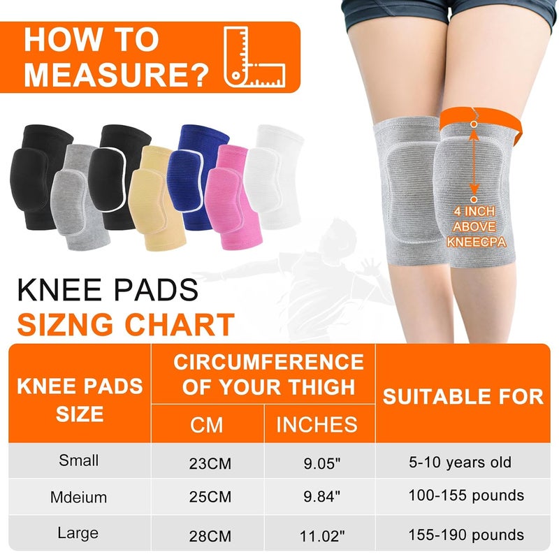 HISFFOG Volleyball Knee Pads for Women, Men, Youth, Girls, Kids, Knee brace for Volleyball Basketball Football Dance Yoga Tennis Running Cycling Workout Climbing Wrestling - Image 2