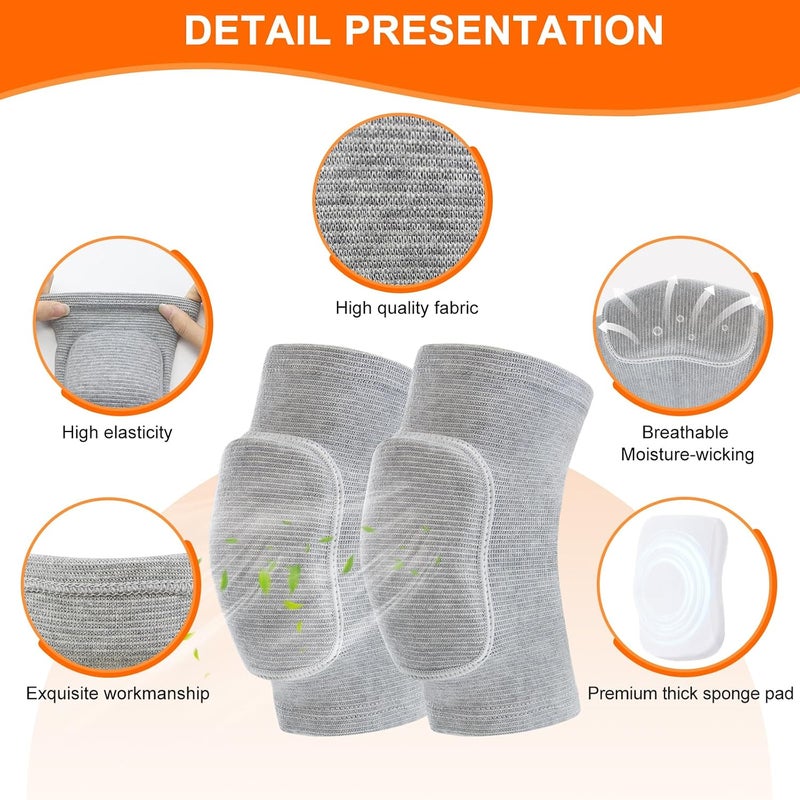 HISFFOG Volleyball Knee Pads for Women, Men, Youth, Girls, Kids, Knee brace for Volleyball Basketball Football Dance Yoga Tennis Running Cycling Workout Climbing Wrestling - Image 3